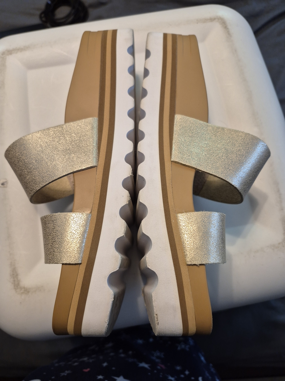 Reef Platform Vista Gold sandals - Picture 2 of 6
